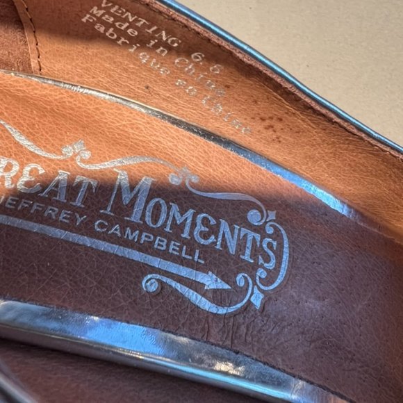 Jeffrey Campbell Silver Leather High Heels - Picture 5 of 5